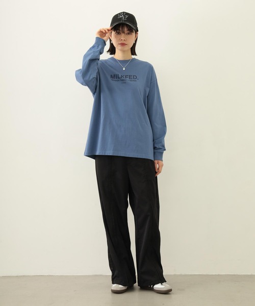 MILKFED.（ミルクフェド）の「FRONT LINE ZIP UP PANTS（その他パンツ・レディース・ピンク/ブラック/グリーン・S/M）」の12枚目の写真