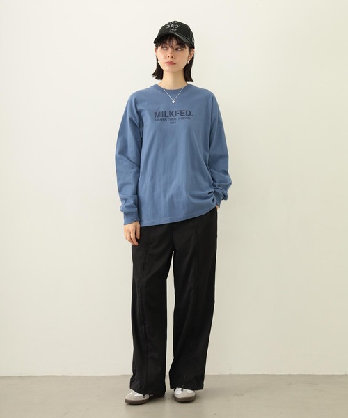 MILKFED.（ミルクフェド）の「FRONT LINE ZIP UP PANTS（その他パンツ・レディース・ピンク/ブラック/グリーン・S/M）」の13枚目の写真