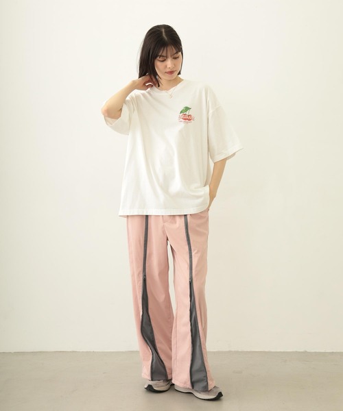 MILKFED.（ミルクフェド）の「FRONT LINE ZIP UP PANTS（その他パンツ・レディース・ピンク/ブラック/グリーン・S/M）」の20枚目の写真