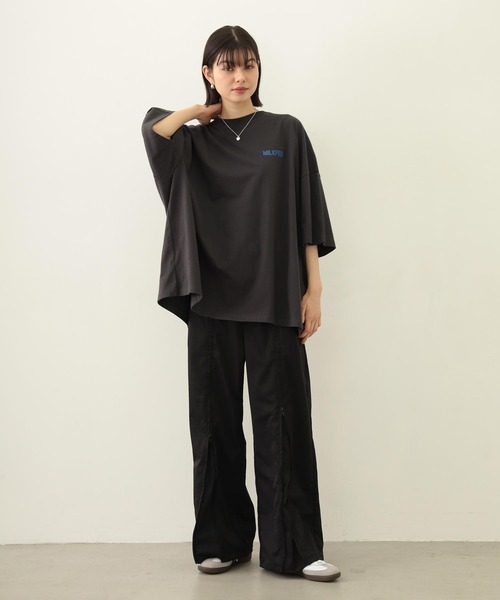 MILKFED.（ミルクフェド）の「FRONT LINE ZIP UP PANTS（その他パンツ・レディース・ピンク/ブラック/グリーン・S/M）」の8枚目の写真