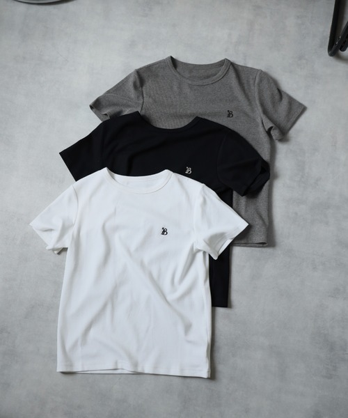 Ulysses(ユリシス)の「ワンポイント刺繍Tシャツ(Tシャツ/カットソー・レディース・ブラック/ホワイト/グレー・L/M)」の7枚目の写真