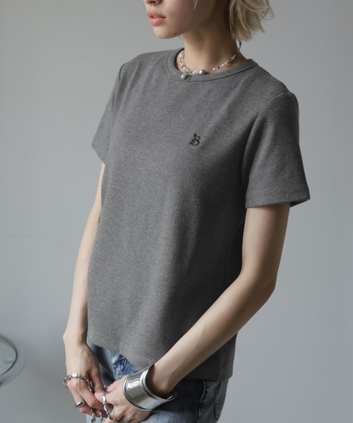 Ulysses(ユリシス)の「ワンポイント刺繍Tシャツ(Tシャツ/カットソー・レディース・ブラック/ホワイト/グレー・L/M)」の13枚目の写真