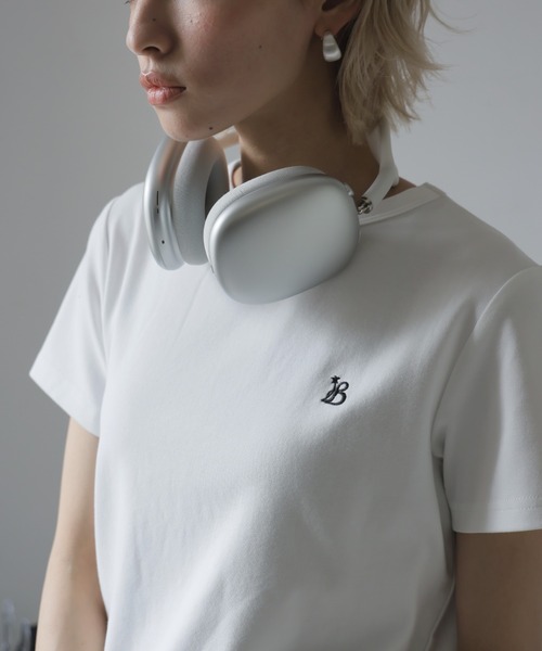 Ulysses(ユリシス)の「ワンポイント刺繍Tシャツ(Tシャツ/カットソー・レディース・ブラック/ホワイト/グレー・L/M)」の22枚目の写真