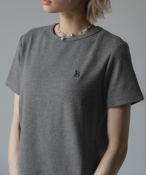 Ulysses(ユリシス)の「ワンポイント刺繍Tシャツ(Tシャツ/カットソー・レディース・ブラック/ホワイト/グレー・L/M)」の15枚目の写真