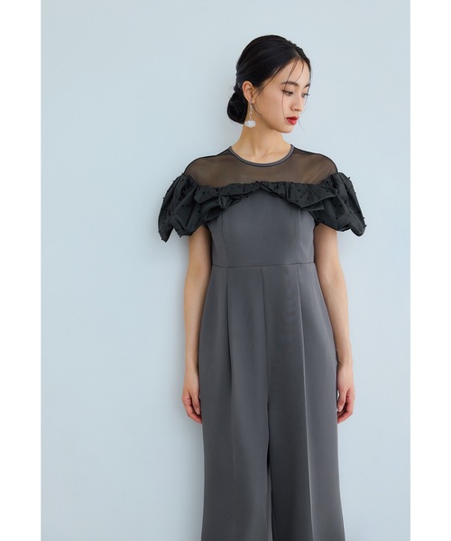 専用♡♡オケージョンドレス パンツ M niana ニアナ niana スタンドアウトカラーオールインパンツ 2点セット