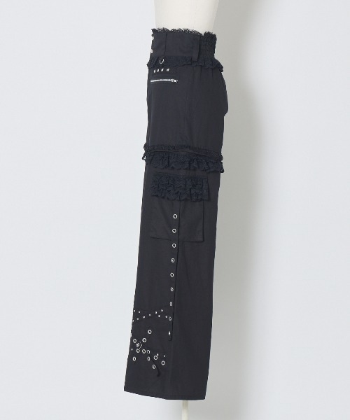 AVENCHUMU(アバンチュウム)の「Metal cord Separate 2way pants(その他パンツ・レディース・ピンク/ブラック・S/M)」の11枚目の写真