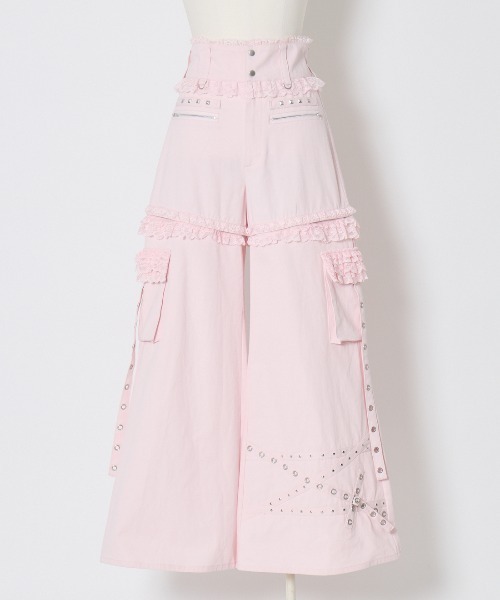 AVENCHUMU(アバンチュウム)の「Metal cord Separate 2way pants(その他パンツ・レディース・ピンク/ブラック・S/M)」の19枚目の写真
