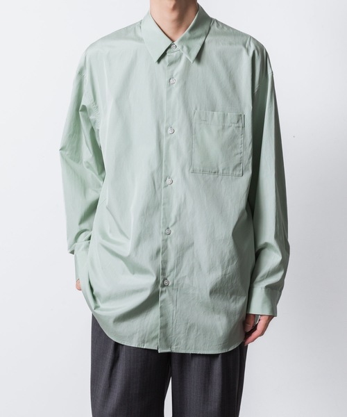 ATTACHMENT（アタッチメント）の「140/2 ギザブロード L/S SHIRT / 140/2 GIZA BROAD L/S SHIRT（シャツ/ブラウス・メンズ・キャメル/ライトグリーン/ホワイト/ブラック・2/1/3/4）」の4枚目の写真