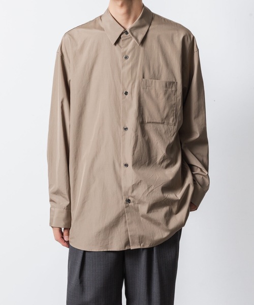 ATTACHMENT（アタッチメント）の「140/2 ギザブロード L/S SHIRT / 140/2 GIZA BROAD L/S SHIRT（シャツ/ブラウス・メンズ・キャメル/ライトグリーン/ホワイト/ブラック・2/1/3/4）」の5枚目の写真