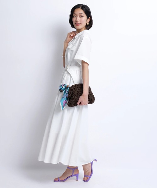 JUSGLITTYのシャーリングシャツワンピース シャーリングシャツワンピース | ワンピース | JUSGLITTY