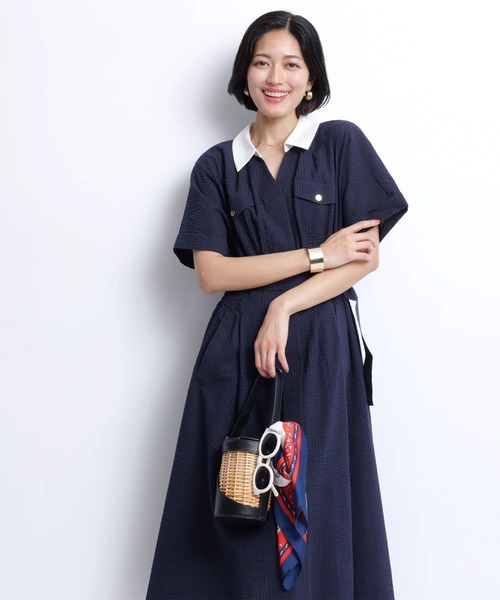 シャーリングシャツワンピース（ワンピース）｜JUSGLITTY