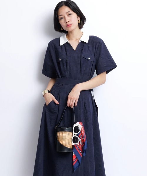 シャーリングシャツワンピース（ワンピース）｜JUSGLITTY