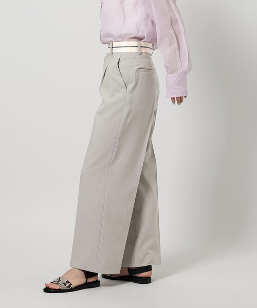 BEAUTY&YOUTH UNITED ARROWS(ビューティーアンドユースユナイテッドアローズ)の「【WEB限定】マーベルト ワイドストレートパンツ -ウォッシャブル-(その他パンツ・レディース・ダークグレー/ライトグレー/ブラウン・S/M/L)」の18枚目の写真