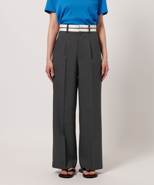 BEAUTY&YOUTH UNITED ARROWS(ビューティーアンドユースユナイテッドアローズ)の「【WEB限定】マーベルト ワイドストレートパンツ -ウォッシャブル-(その他パンツ・レディース・ダークグレー/ライトグレー/ブラウン・S/M/L)」の11枚目の写真
