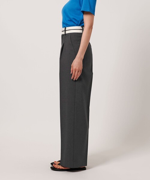 BEAUTY&YOUTH UNITED ARROWS(ビューティーアンドユースユナイテッドアローズ)の「【WEB限定】マーベルト ワイドストレートパンツ -ウォッシャブル-(その他パンツ・レディース・ダークグレー/ライトグレー/ブラウン・S/M/L)」の10枚目の写真