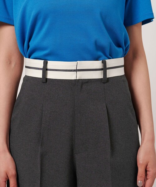BEAUTY&YOUTH UNITED ARROWS(ビューティーアンドユースユナイテッドアローズ)の「【WEB限定】マーベルト ワイドストレートパンツ -ウォッシャブル-(その他パンツ・レディース・ダークグレー/ライトグレー/ブラウン・S/M/L)」の8枚目の写真