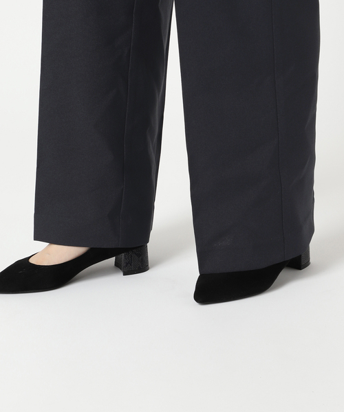 JOURNAL STANDARD relume（ジャーナルスタンダード　レリューム）の「《WEB限定再入荷！》【サイズ展開あり/自宅ケア可能】ON/OFFで活躍する。マットウースフレアタックパンツ（スラックス・レディース・ブラック/グレー/ネイビー・36/38）」の15枚目の写真