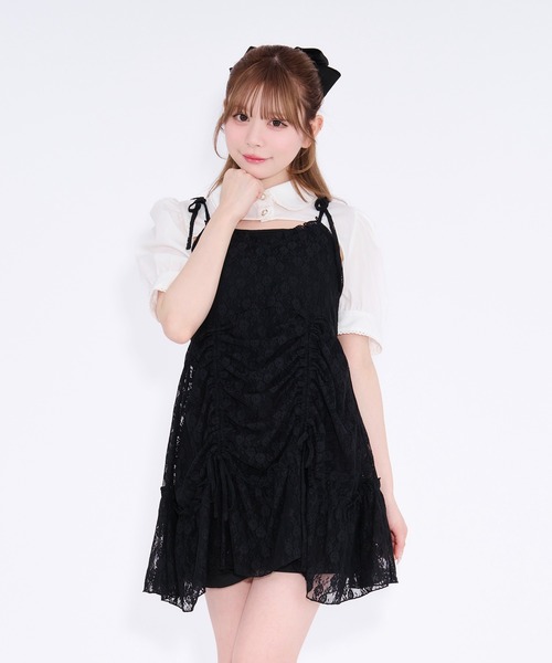 apres jour(アプレジュール)の「レースキャミチュニック(キャミソール・レディース・ベビーピンク/オフホワイト/ミント/ブラック・フリー/X-LARGE)」の9枚目の写真