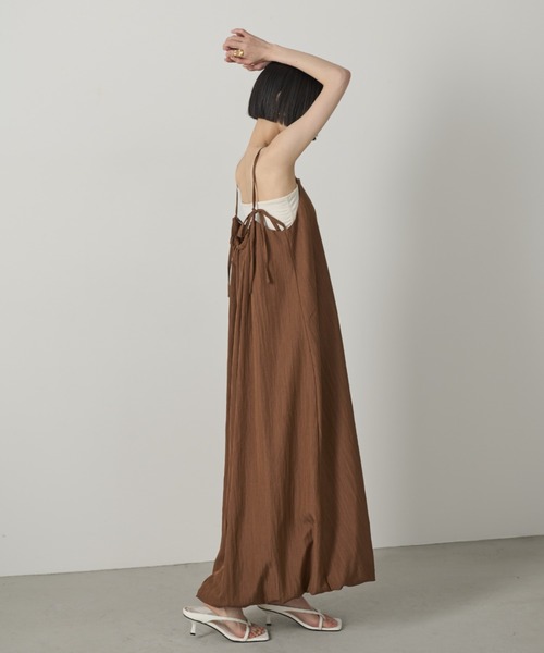 AIC.(エーアイシー)の「バックオープンバルーンワンピース(ワンピース・レディース・ブラウン/ブラック・FREE)」の12枚目の写真