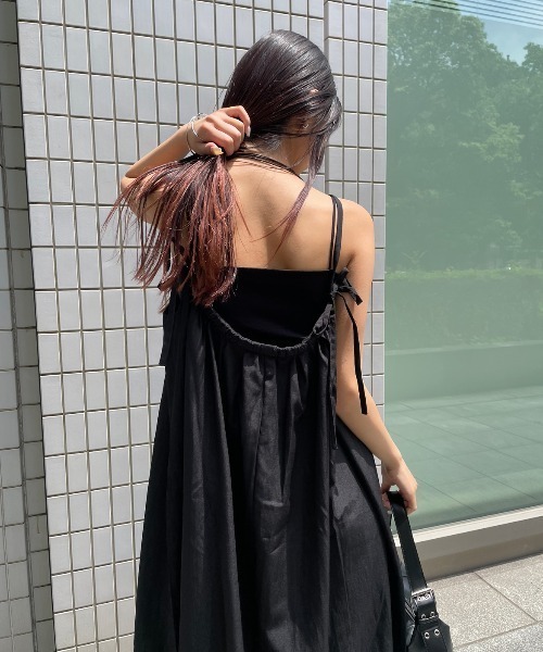 AIC.(エーアイシー)の「バックオープンバルーンワンピース(ワンピース・レディース・ブラウン/ブラック・FREE)」の18枚目の写真