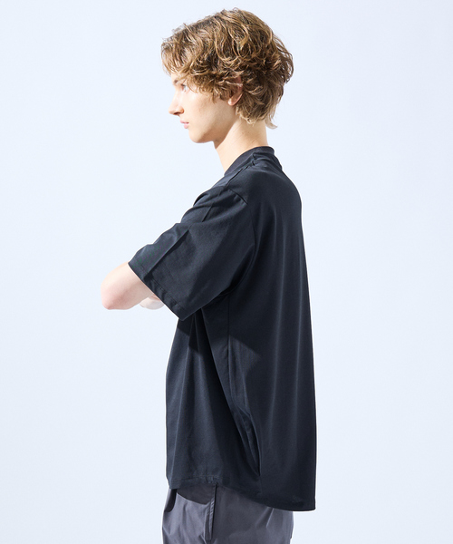 AH ABAHOUSE（エーエイチアバハウス）の「【SORONA】接触冷感 サイドタック 半袖Tシャツ（Tシャツ/カットソー・メンズ・ホワイト/チャコールグレー/ブラック・46/48）」の6枚目の写真