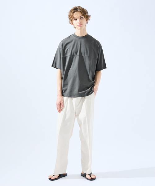 AH ABAHOUSE（エーエイチアバハウス）の「【SORONA】接触冷感 サイドタック 半袖Tシャツ（Tシャツ/カットソー・メンズ・ホワイト/チャコールグレー/ブラック・46/48）」の15枚目の写真