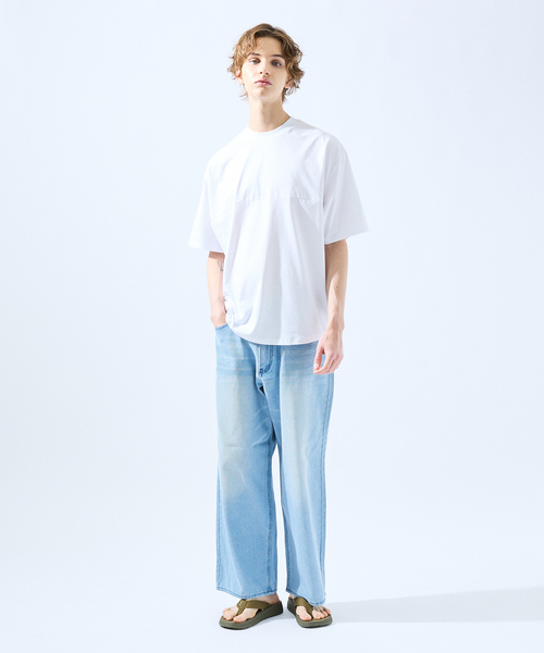 AH ABAHOUSE（エーエイチアバハウス）の「【SORONA】接触冷感 サイドタック 半袖Tシャツ（Tシャツ/カットソー・メンズ・ホワイト/チャコールグレー/ブラック・46/48）」の20枚目の写真