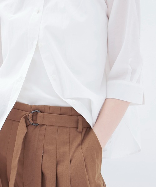 DRESSLAVE(ドレスレイブ)の「airy washer fit shirt(エアリーワッシャーフィットシャツ)(シャツ/ブラウス・レディース・ブルー/ホワイト・38)」の7枚目の写真