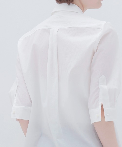 DRESSLAVE(ドレスレイブ)の「airy washer fit shirt(エアリーワッシャーフィットシャツ)(シャツ/ブラウス・レディース・ブルー/ホワイト・38)」の8枚目の写真