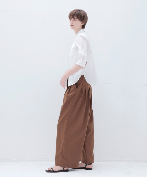 DRESSLAVE(ドレスレイブ)の「airy washer fit shirt(エアリーワッシャーフィットシャツ)(シャツ/ブラウス・レディース・ブルー/ホワイト・38)」の10枚目の写真