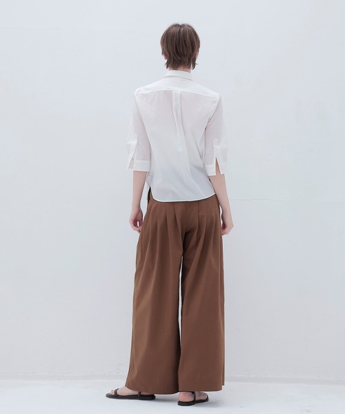 DRESSLAVE(ドレスレイブ)の「airy washer fit shirt(エアリーワッシャーフィットシャツ)(シャツ/ブラウス・レディース・ブルー/ホワイト・38)」の11枚目の写真