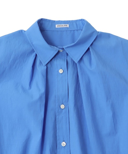DRESSLAVE(ドレスレイブ)の「airy washer fit shirt(エアリーワッシャーフィットシャツ)(シャツ/ブラウス・レディース・ブルー/ホワイト・38)」の14枚目の写真
