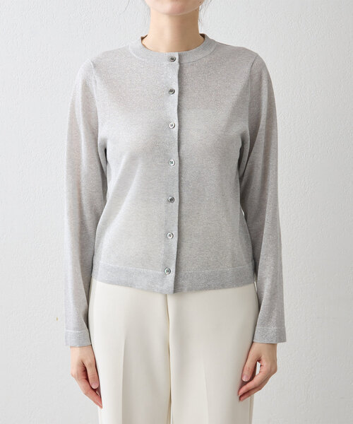 Whim Gazette ラメカーディガン 極美品】ウィムガゼット ラメ