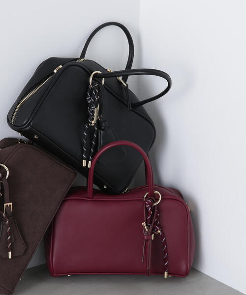 NATURAL BEAUTY BASIC（ナチュラルビューティーベーシック）の「◇【Oggi掲載】グラムボストンバッグ（ボストンバッグ・レディース・ブラック/ワイン/ダークブラウン・ﾌﾘ-）」の3枚目の写真