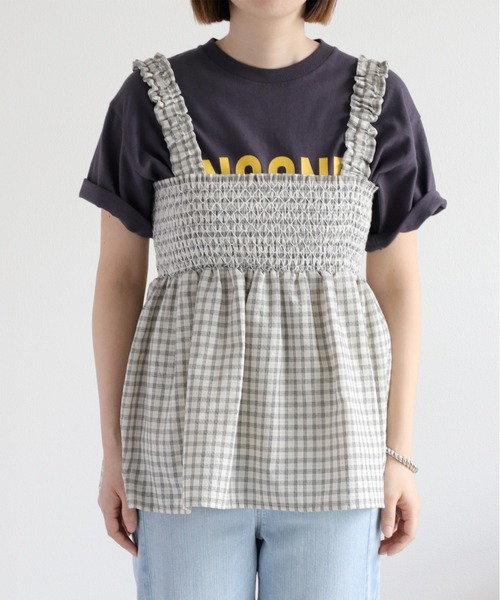 モモロウspooks ベスト over size HOSOMIE vest / silver （オーバーサイズホソミエ
