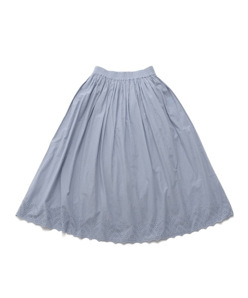 Arnold Palmer（アーノルドパーマー）の「インド綿 裾スカラップ刺繍 スカート（スカート・レディース・チャコールグレー/ホワイト/サックスブルー・S/M/L）」の15枚目の写真