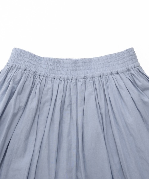 Arnold Palmer（アーノルドパーマー）の「インド綿 裾スカラップ刺繍 スカート（スカート・レディース・チャコールグレー/ホワイト/サックスブルー・S/M/L）」の16枚目の写真