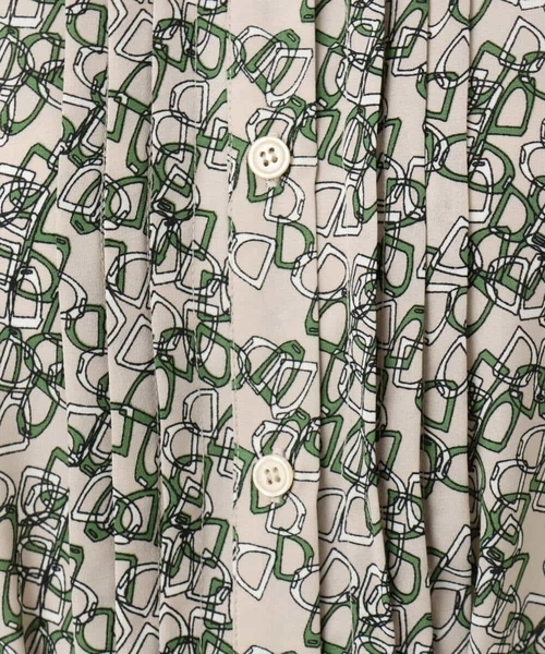 セール】チェーンプリントワンピース/洗える（ワンピース）｜OFUON