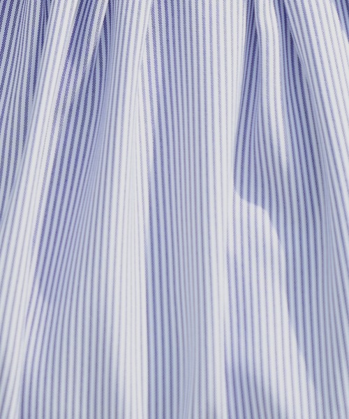 TRUDEA（トルディア）の「(接触冷感/暑さ対策)フレンチバルーンブラウス（シャツ/ブラウス・レディース・ホワイト/ホワイト×ブルー/サックスブルー・MEDIUM）」の15枚目の写真