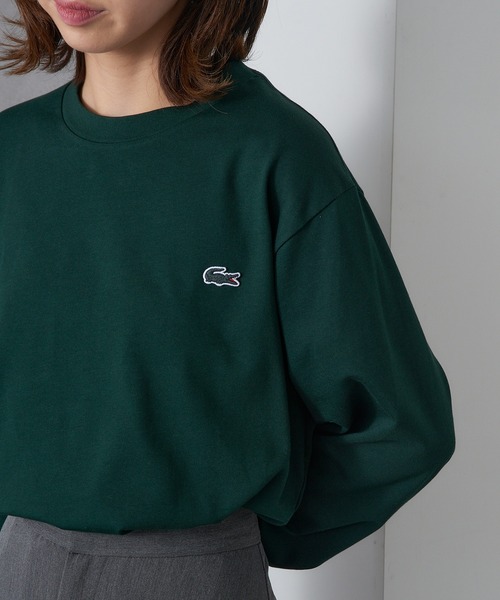 LACOSTE(ラコステ)の「【LACOSTE】ベーシックロングスリーブTシャツ TH5583-99(Tシャツ/カットソー・レディース・ネイビー/ブラック/ダークグリーン/ブラウン/ホワイト・L/M/S/XS/XL)」の5枚目の写真
