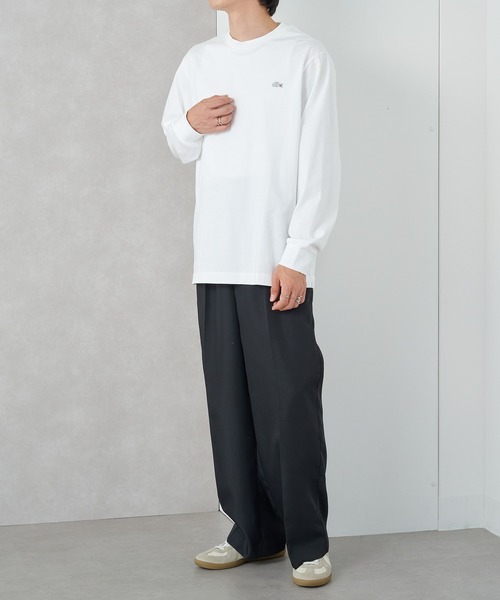 LACOSTE(ラコステ)の「【LACOSTE】ベーシックロングスリーブTシャツ TH5583-99(Tシャツ/カットソー・レディース・ネイビー/ブラック/ダークグリーン/ブラウン/ホワイト・L/M/S/XS/XL)」の14枚目の写真