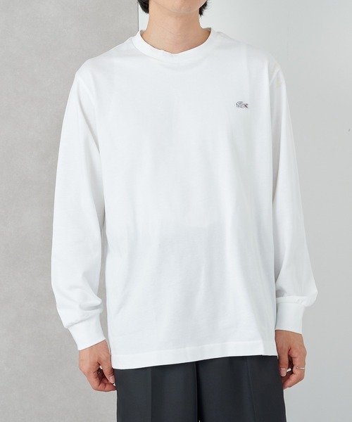 LACOSTE(ラコステ)の「【LACOSTE】ベーシックロングスリーブTシャツ TH5583-99(Tシャツ/カットソー・レディース・ネイビー/ブラック/ダークグリーン/ブラウン/ホワイト・L/M/S/XS/XL)」の12枚目の写真