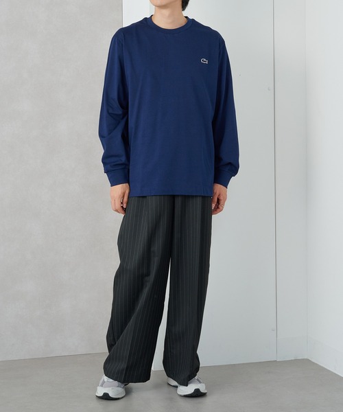 LACOSTE(ラコステ)の「【LACOSTE】ベーシックロングスリーブTシャツ TH5583-99(Tシャツ/カットソー・レディース・ネイビー/ブラック/ダークグリーン/ブラウン/ホワイト・L/M/S/XS/XL)」の22枚目の写真