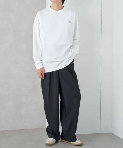 LACOSTE(ラコステ)の「【LACOSTE】ベーシックロングスリーブTシャツ TH5583-99(Tシャツ/カットソー・レディース・ネイビー/ブラック/ダークグリーン/ブラウン/ホワイト・L/M/S/XS/XL)」の15枚目の写真