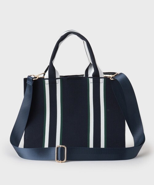 OPAQUE.CLIP（オペークドットクリップ）の「【2WAY】ラインハンドルスクエアニットミドルトートバッグ（トートバッグ・レディース・ブラック/ネイビー/ベージュ/ブラウン系その他・00）」の20枚目の写真