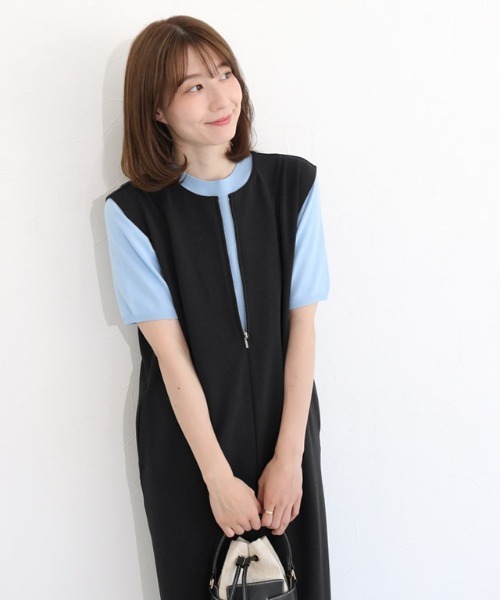 Pierrot(ピエロ)の「2wayジャンパースカート(ワンピース・レディース・ダークネイビー/チャコール/ブラック・M/PM/L)」の20枚目の写真