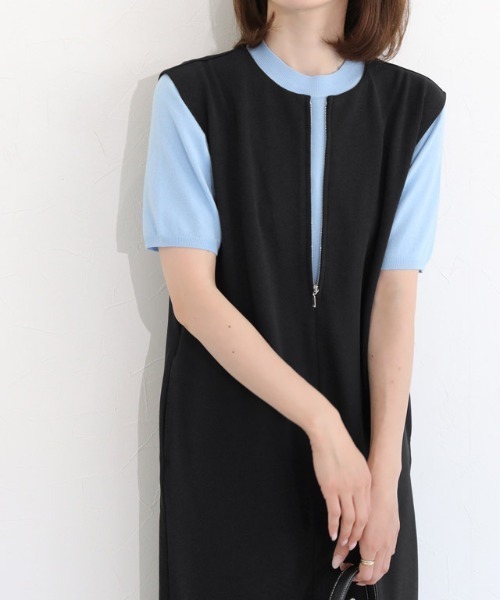 Pierrot(ピエロ)の「2wayジャンパースカート(ワンピース・レディース・ダークネイビー/チャコール/ブラック・M/PM/L)」の21枚目の写真