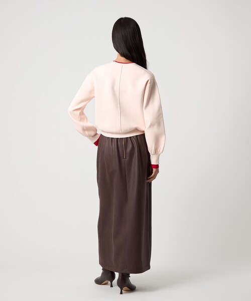 EMMEL REFINES（エメルリファインズ）の「＜EMMEL REFINES＞EM マシュマロタッチ スリットステッチ スカート（スカート・レディース・ダークブラウン/ブラック・S/M）」の22枚目の写真