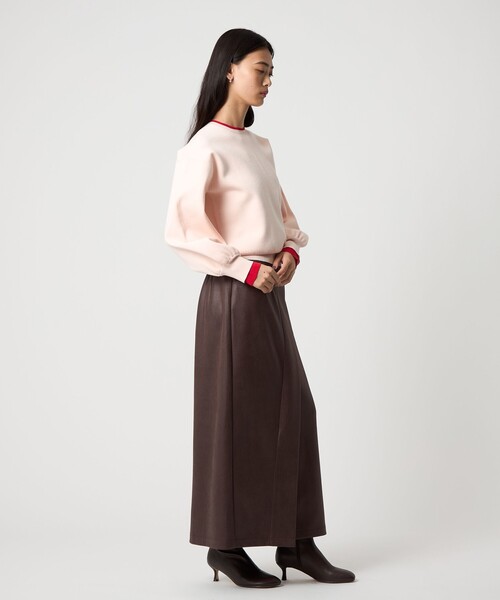 EMMEL REFINES（エメルリファインズ）の「＜EMMEL REFINES＞EM マシュマロタッチ スリットステッチ スカート（スカート・レディース・ダークブラウン/ブラック・S/M）」の16枚目の写真