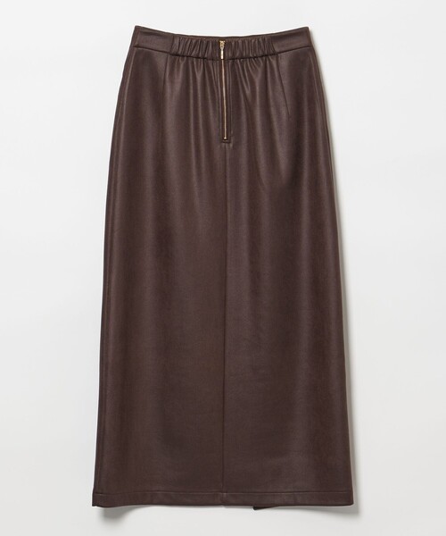 EMMEL REFINES（エメルリファインズ）の「＜EMMEL REFINES＞EM マシュマロタッチ スリットステッチ スカート（スカート・レディース・ダークブラウン/ブラック・S/M）」の10枚目の写真
